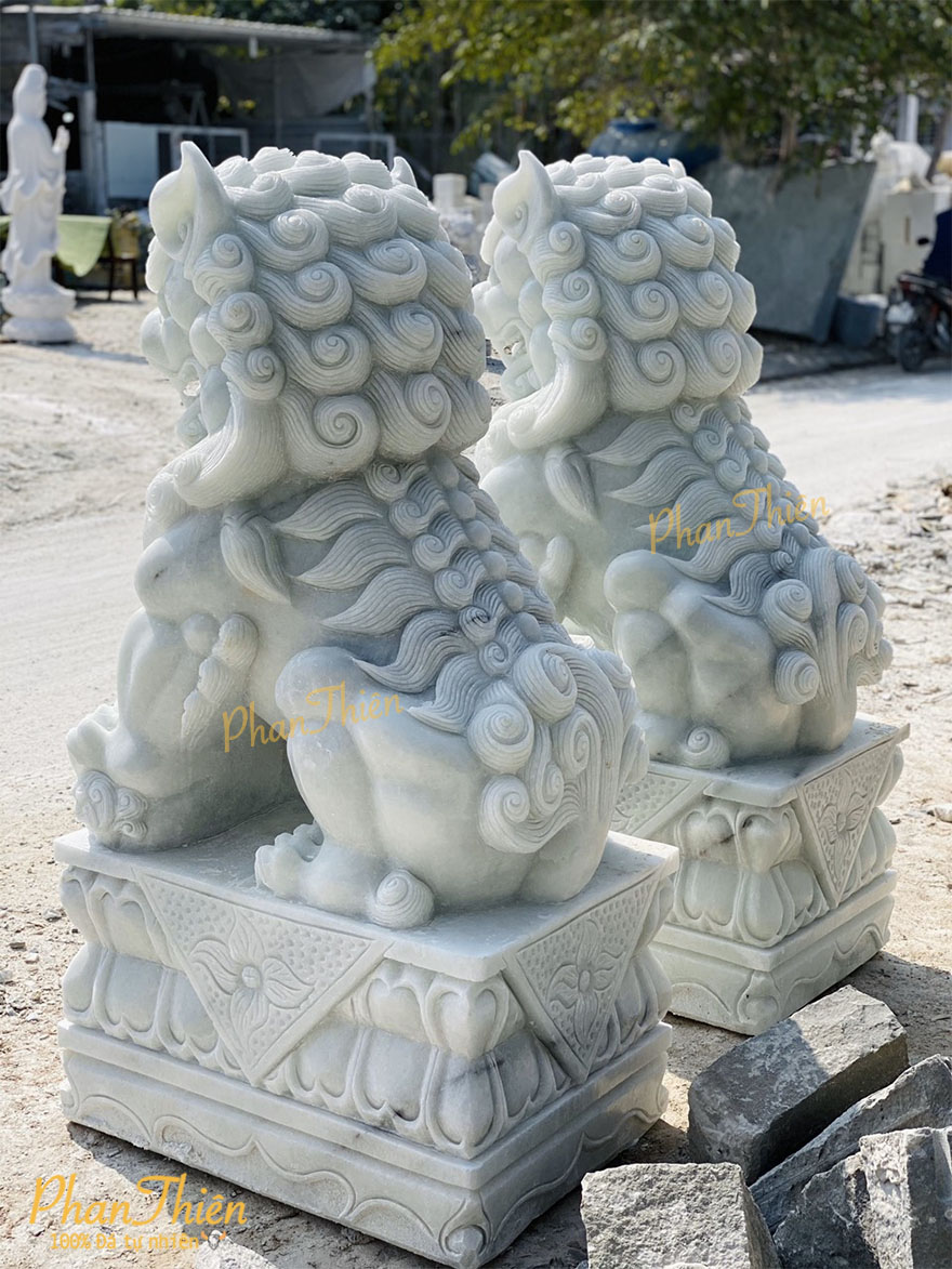 Kỳ Lân Đá Trắng Trong Xanh (KL-10)