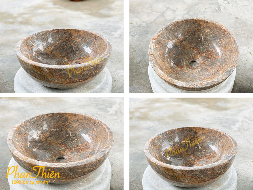 Lavabo Đá Granite Vàng Dây (L-13)