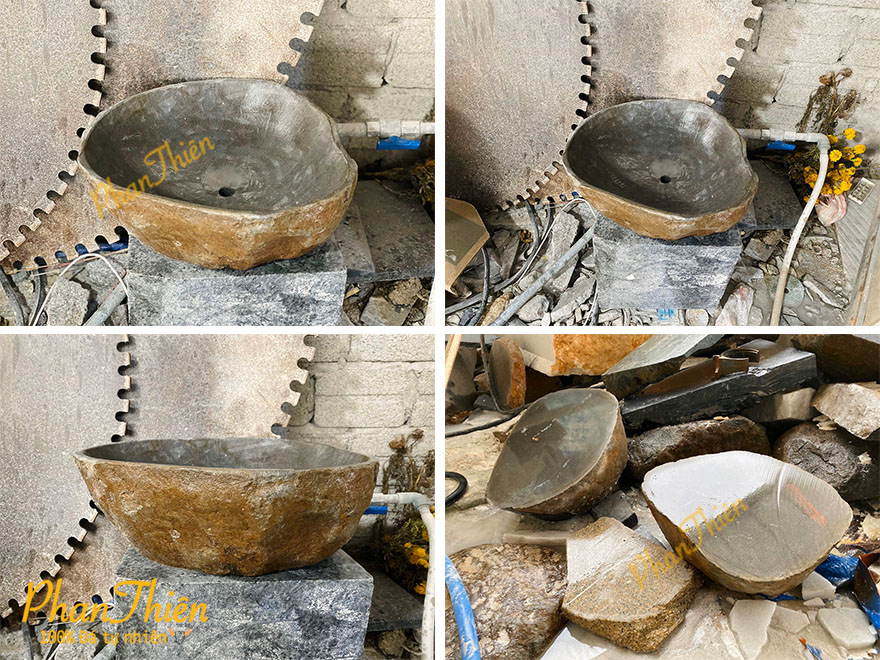Lavabo Đá Cuội Tự Nhiên (L-15)