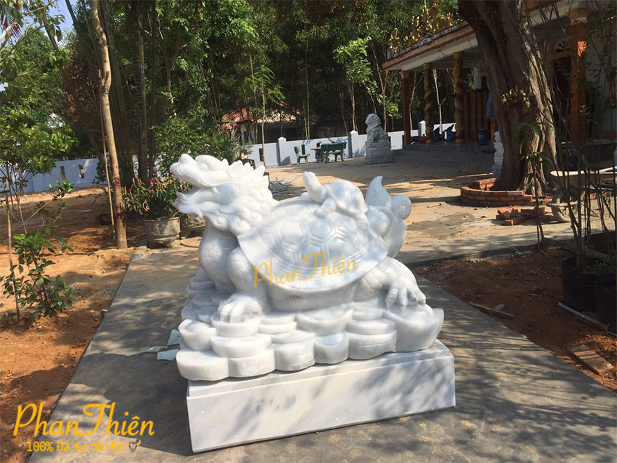 Điêu khắc và lắp đặt Long Quy hoá rồng