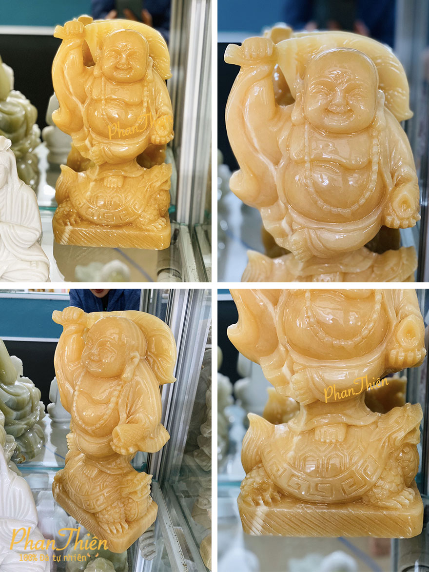 Tượng Phật Di Lặc đứng Long Quy