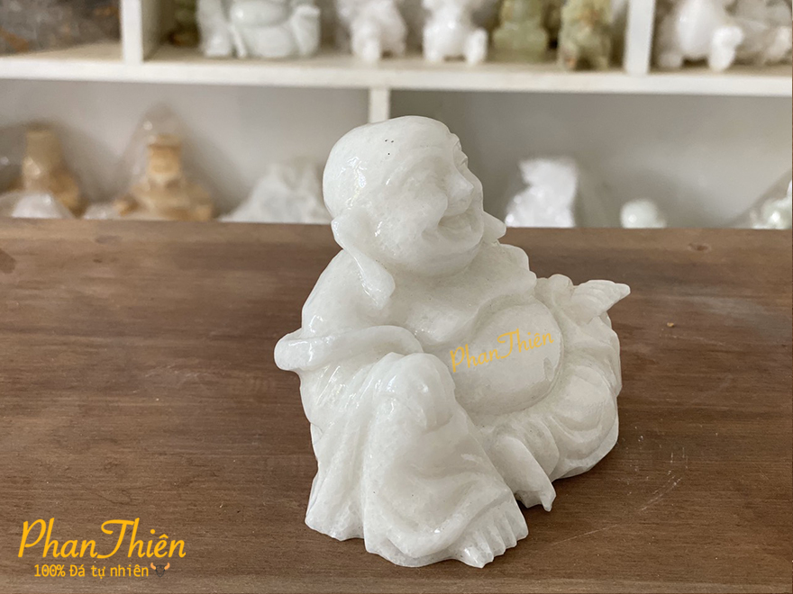 Tượng Phật Di Lặc bằng đá Cẩm Thạch Xanh (DL-03)