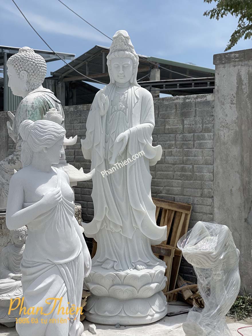 tượng phật quan âm bằng đá