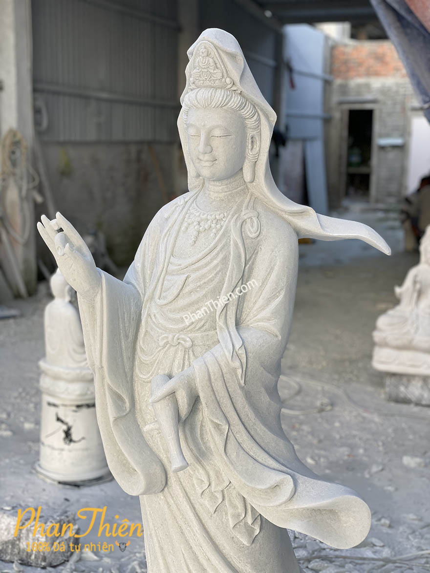 tượng phật quan âm bằng đá