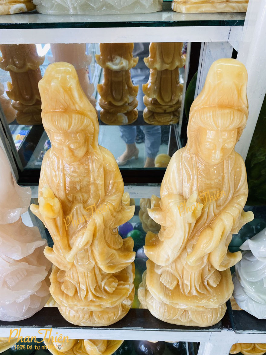Tượng Phật Quan Âm Đá Ngọc Hoàng Long (QA-17)