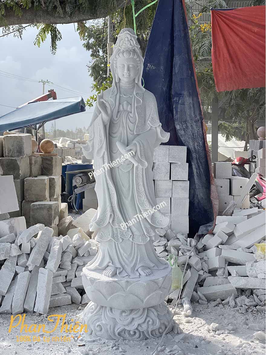 tượng phật quan âm bằng đá
