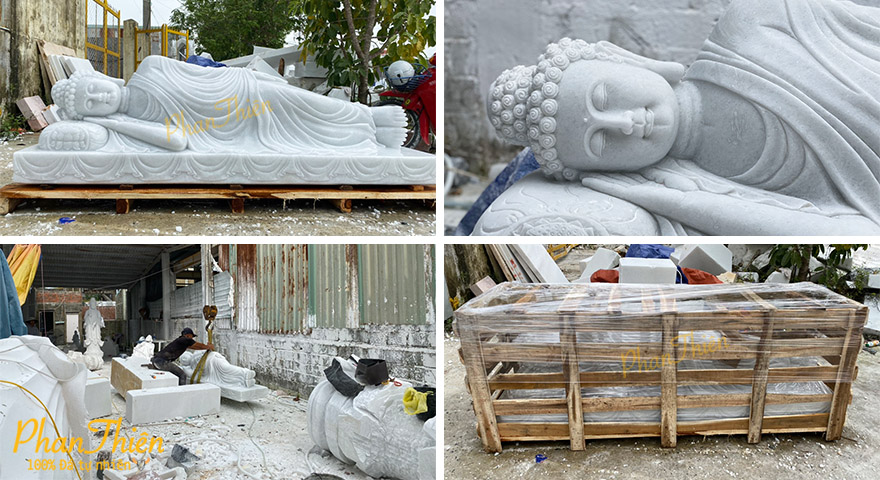Điêu khắc và bàn giao Tượng Phật Nằm
