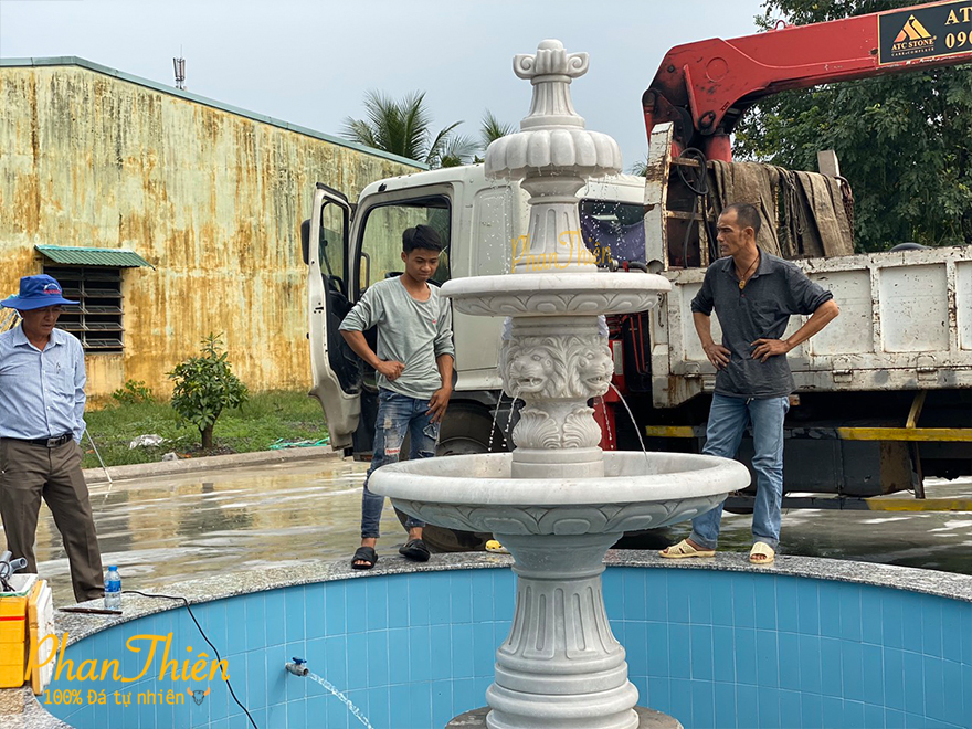 Bàn Giao và Lắp Đặt Đài Phun Nước cho Công ty Phước Hưng Long An 