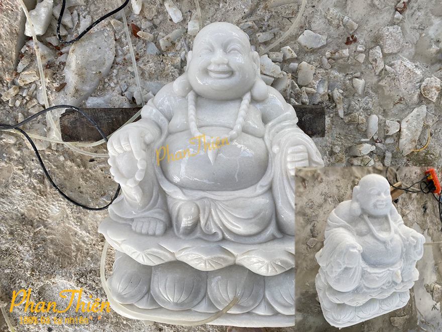 Tượng Phật Di Lặc bằng Đá Tự Nhiên và Nguyên Khối