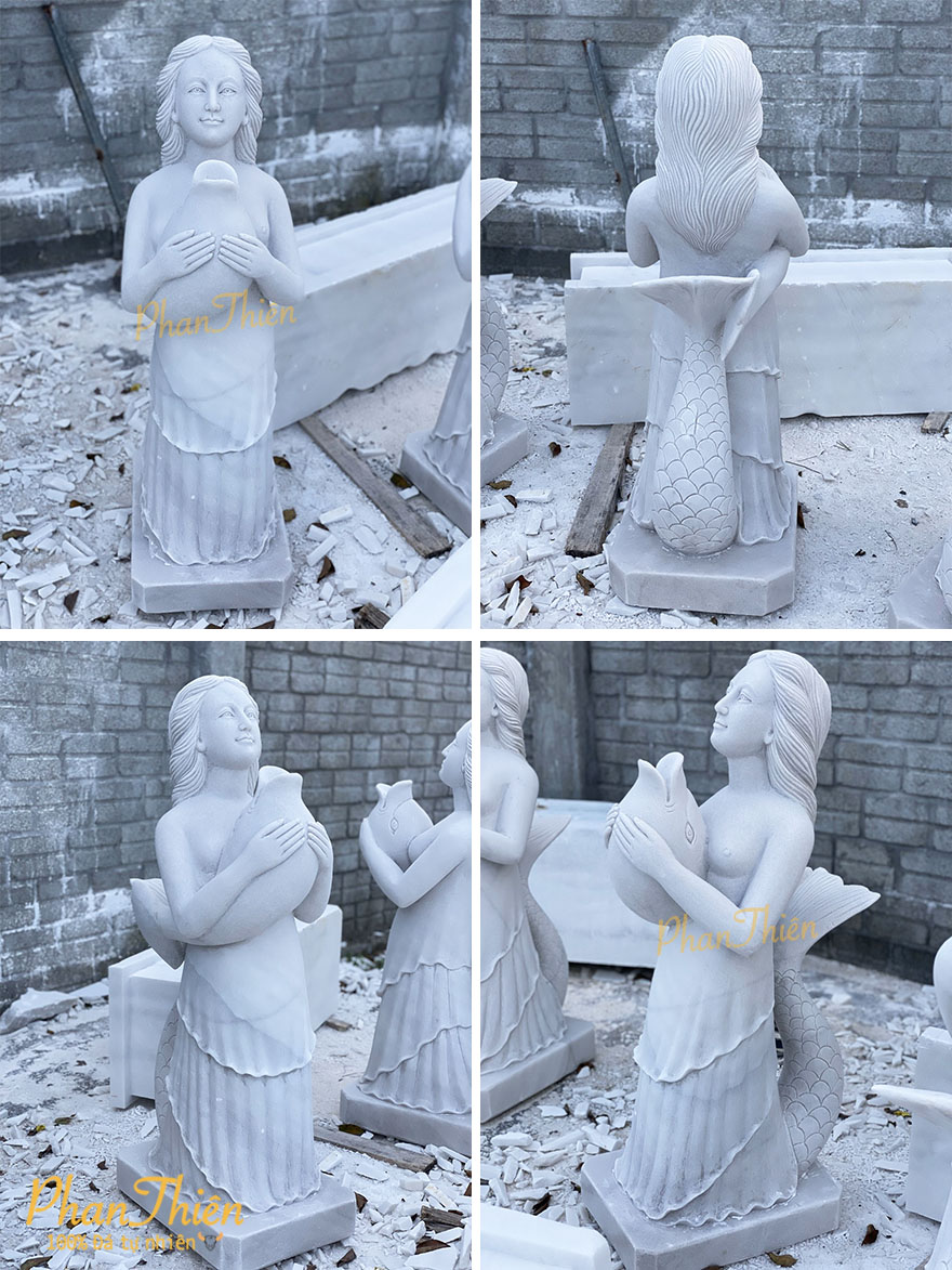 Tượng Cô Gái Ôm Cá