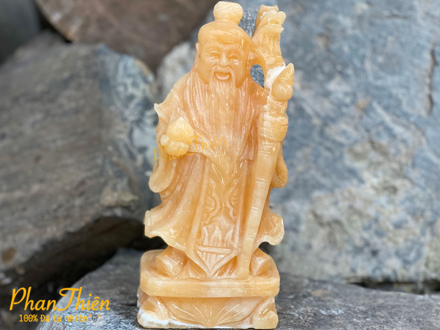 Tượng Phúc Lộc Thọ bằng Đá Ngọc Hoàng Long (PLT-01)