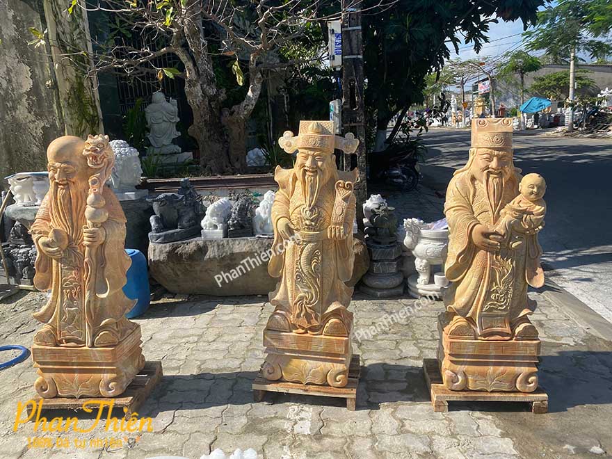 tượng phúc lộc thọ bằng đá