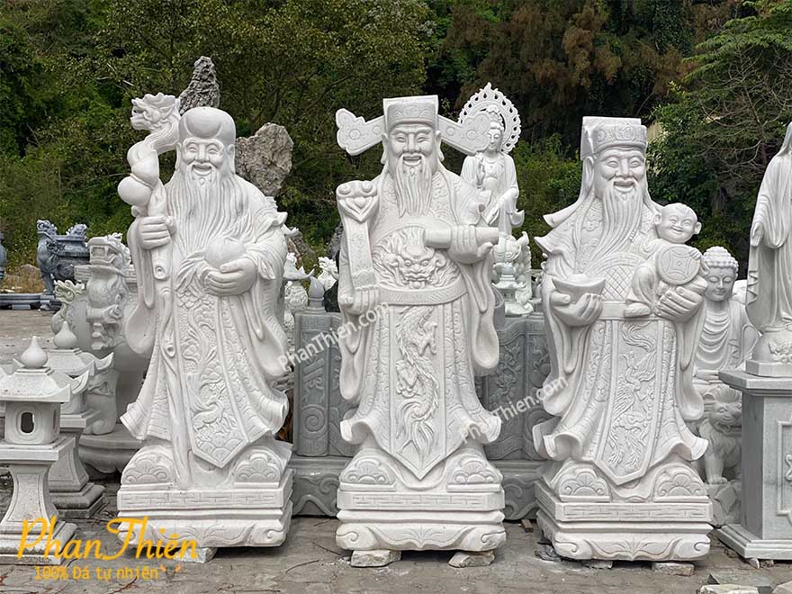 tượng phúc lộc thọ bằng đá