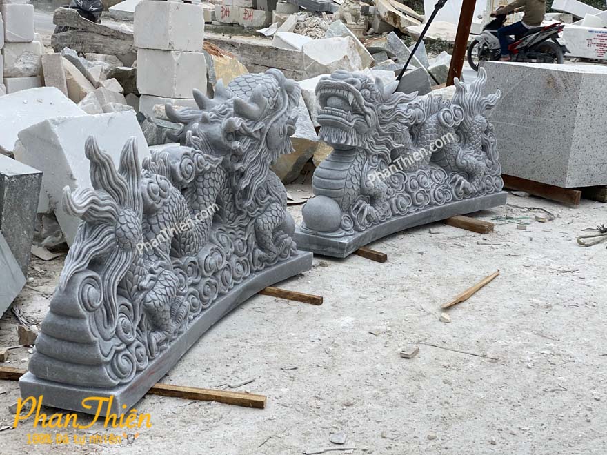 Tượng Rồng Đá Cẩm Thạch Đen