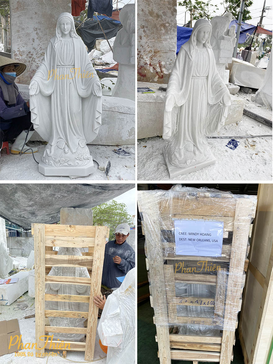  Điêu khắc và Vận chuyển tượng Đức Mẹ Ban Ơn